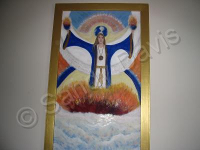 Channeled Art - Uriel- The Power Of Prayer Ascending - Acrylic