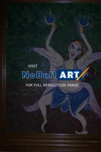 Fairies - Fat Belly Dancing Blueberry Fairy - Acrylic