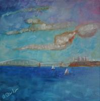 Bay Breeze - Oil Paintings - By Anna Clark, Seascape Painting Artist