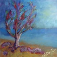 Coast Loner - Oil Paintings - By Anna Clark, Seascape Painting Artist