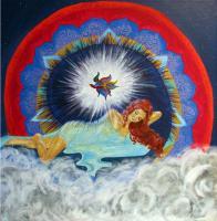 The Birth - Acrylics Paintings - By Urska Art, Healing Art Painting Artist