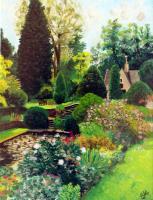 The Garden - Acrylics Paintings - By Urska Art, Realism Painting Artist