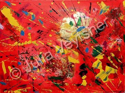 Abstract Expressionism - Salute - Acrylics