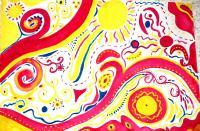 No Name - Watercolor Paper Paintings - By Julia Veytsner, Abstract Painting Artist