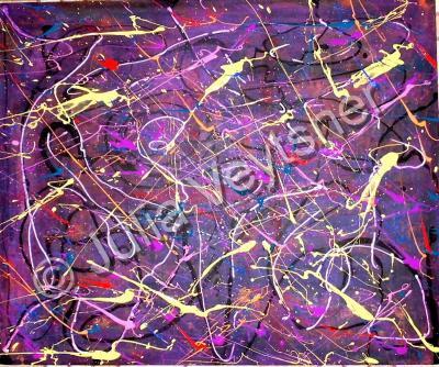 Abstract Expressionism - Symphony Of The Moon - Acrylics