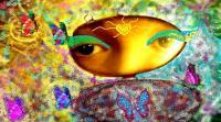 Mirror Of The Soul - Digital Mixed Media - By Julia Veytsner, Abstract Mixed Media Artist