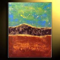 Original Abstract Art - Huge Original Abstract Earthy Painting Upscale - Modern Art - Acrylics Oils Texture Graphite