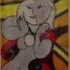 Picasso Girl - Oil Pastels Other - By Stephanie Derra, Outsider Art Other Artist