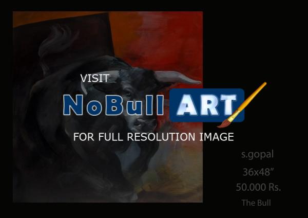 India - Bull - Acrylic