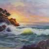 Sunset - Oil Paintings - By Camelia Elena, One Stroke Painting Artist
