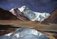 Mount Kailash - Mixed Media Paintings - By Sumit Datta, Dramatic Realism Painting Artist