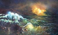Seascape By Sumit Datta - Songs Of Sea 1 - Watercolor