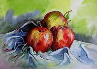 Still Life 12 - Watercolor Paintings - By Sumit Datta, Realism Painting Artist