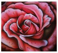 Red Rose - Wicked Acrylics Paintings - By Dallas Nyberg, Realism Painting Artist