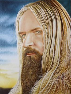 Recent Work - Portrait Of Zakk Wylde - Wicked Acrylics