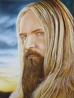 Portrait Of Zakk Wylde - Wicked Acrylics Paintings - By Dallas Nyberg, Realism Painting Artist