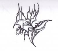 Firefly - Pen And Ink Drawings - By Sam Gustafson, Abstract Drawing Artist