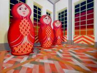 Matryoshka - Oil On Canvas Paintings - By Federico Cortese, Surreal Painting Artist