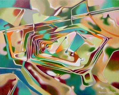 Maps - The Landfill Of Turin - Oil On Canvas