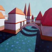 Laguna - Oil On Canvas Paintings - By Federico Cortese, Representational Painting Artist