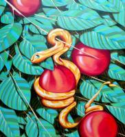 Eden - Oil On Wood Panel Paintings - By Federico Cortese, Representational Painting Artist