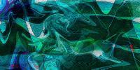 Green Wave - Digital Digital - By J Pasco, Abstract Digital Artist