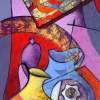 Still Life 3 - Acrylic On Canvas Paintings - By Pravin Mukhekar, Still Life Painting Artist