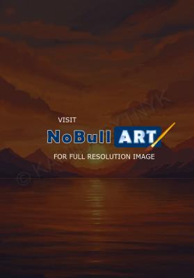 Landscapes - Fire Sunset - Acrylic