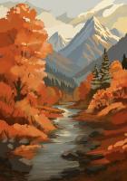 Landscapes - Autumn In Full Bloom - Acrylic