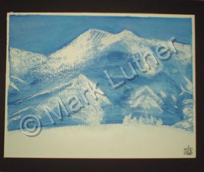 Watercolor Paintings - Mountain 1 - Watercolors