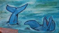 Oil Paintings - Dolphin - Oil