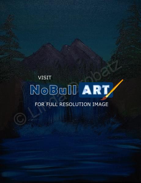 Oil Paintings - Waterfall - Oil