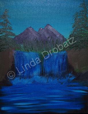 Oil Paintings - Waterfall - Oil