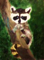 Oil Paintings - Out On A Limb - Oil