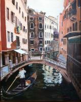 Solitude In Venice - Oil Paintings - By To Ro, Realism Painting Artist