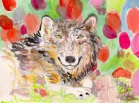 Wolf - Mixed Mixed Media - By Samuel Zylstra, Quick Sketch Mixed Media Artist