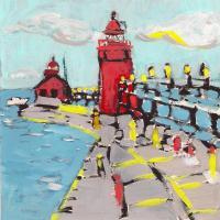 Grand Haven - Acrylic Paintings - By Samuel Zylstra, Basic Painting Painting Artist