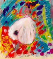 Cabbage Butterfly - Mixed Paintings - By Samuel Zylstra, Flicker Art Painting Artist