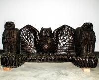 1 - Chair Of Goddess Luxmi - Wood