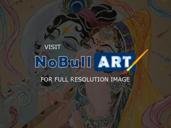Canvas-Fabric - Radha Krishan - Fabric Paint Brush