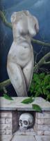 Aphrodite - Oil On Wood Paintings - By Uko Post, Realistic Painting Artist