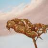 Dead Leaf - Oil On Wood Paintings - By Uko Post, Realistic Painting Artist
