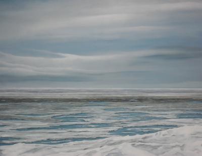 Vanitas - Ice-Sea - Oil On Wood