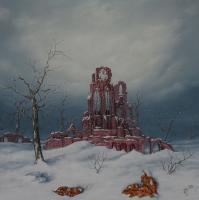 Decline - Oil On Wood Paintings - By Uko Post, Realistic Painting Artist
