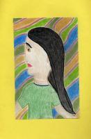 Women - Pastels Drawings - By Ann-Claire Herrmann, Free Sketch Drawing Artist
