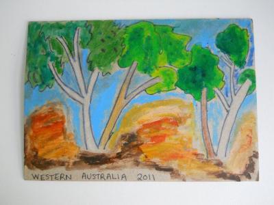 Early Work - Sau - Western Australian Sands - Oil On Canvas Hardboard