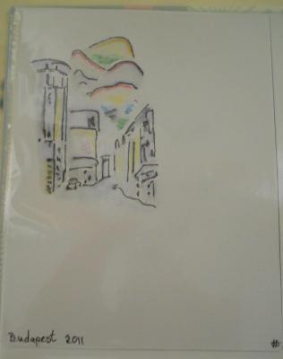Early Work - Bay - Budapest  2011 - Black Ink And Colour
