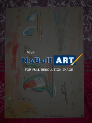 Jazz Art - Vietnam Paintings - Halong Blues - Acrylic On Hardboard