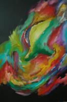 Fox - Acrylic Paintings - By Cameron Atkins, Abstract Painting Artist