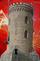 Watchtower I - Photoshop 6 Digital - By Jeremy Bubiak, Finepop Digital Artist